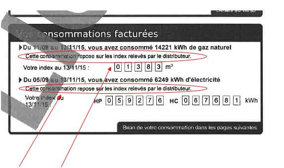 Encart vos consommations facturées