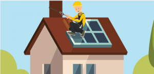 Illustration d'installation de panneaux solaires